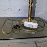 Gold metal bedside lamp