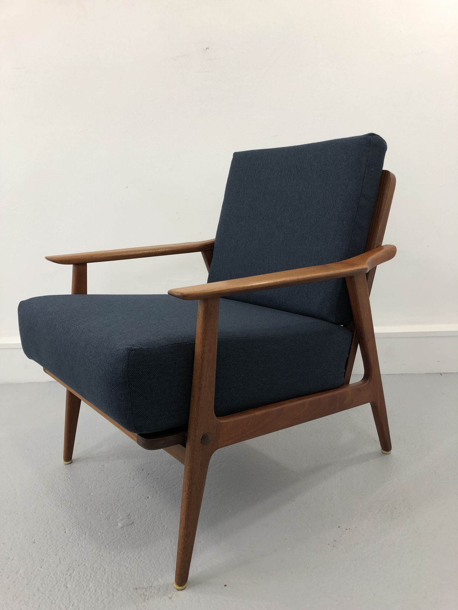 Paire de Fauteuils en teck danois vintage, années 1970