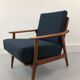 Vintage danish teak lounge chair, 1970s