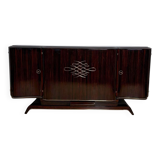 Art Deco Sideboard in Macassar Ebony and Brass, Paris, 1930s