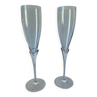 Rosenthal Crystal Champagne Flute Duo