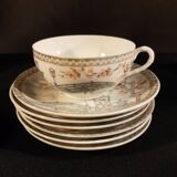 Japanese geisha lithophane tea set