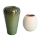 Duo of Dutch ceramic vases