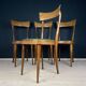 Vintage dining chairs by Pirelli Sapsa, Italy 1950s, set of 4.