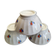 Set 3 bols fleuris