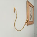 Vintage patère in solid golden brass