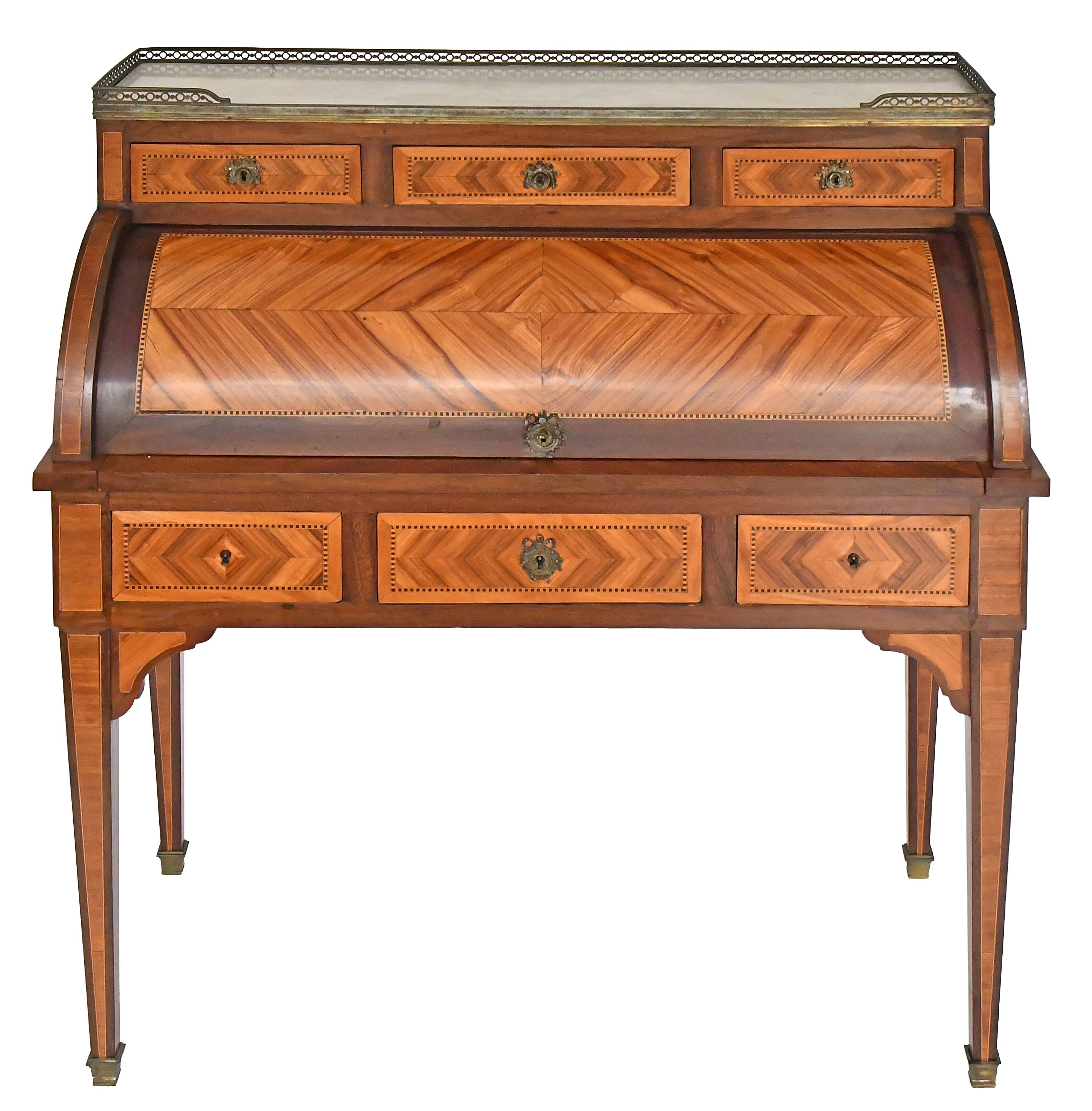 Cylinder desk in Louis XVI style