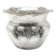 Sugar bowl, Art Nouveau, silver-plated brass, Poland, 1920s