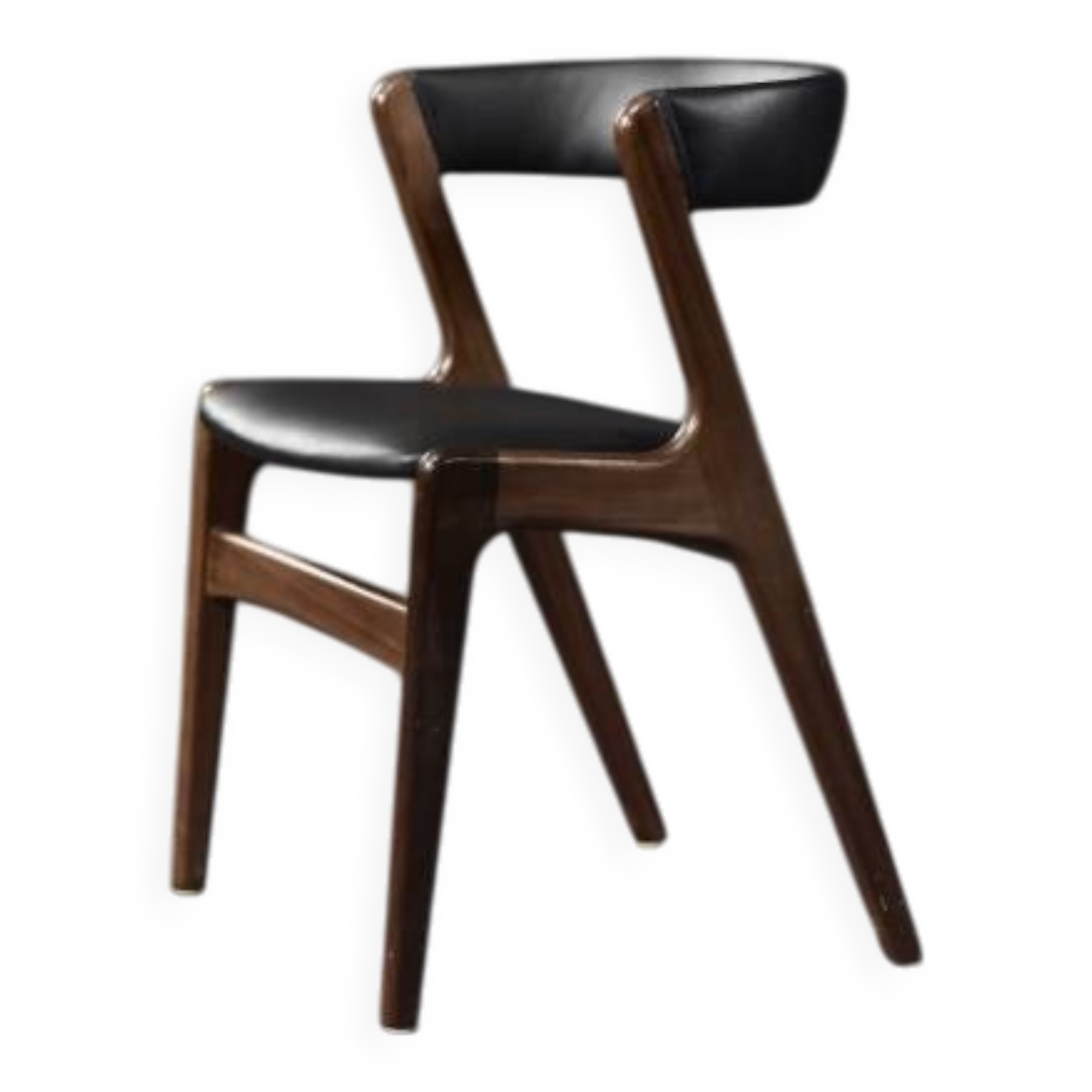 Mid-Century Danish Modern Teak Office Chair Model Fire by Kai Kristiansen