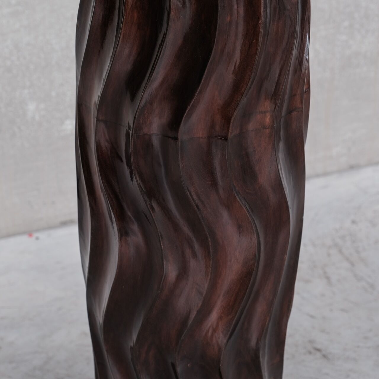 Wooden Tall French Mid-Century Decorative Vase