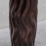 Wooden Tall French Mid-Century Decorative Vase