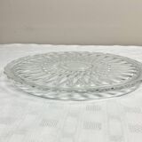 Vintage molded glass pie dish