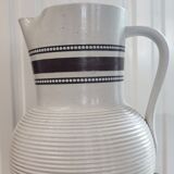 Large glazed stoneware pitcher signed, 1950-60 period