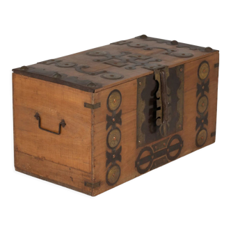 African-style wooden chest, 20th century