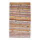 Tapis bohème multicolor en laine, charme artisanal d’Anatolie, 138x226Cm
