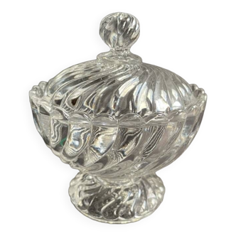 Molded crystal sugar bowl – Baccarat Twisted bamboo