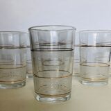 Ensemble de 8 verres à thé