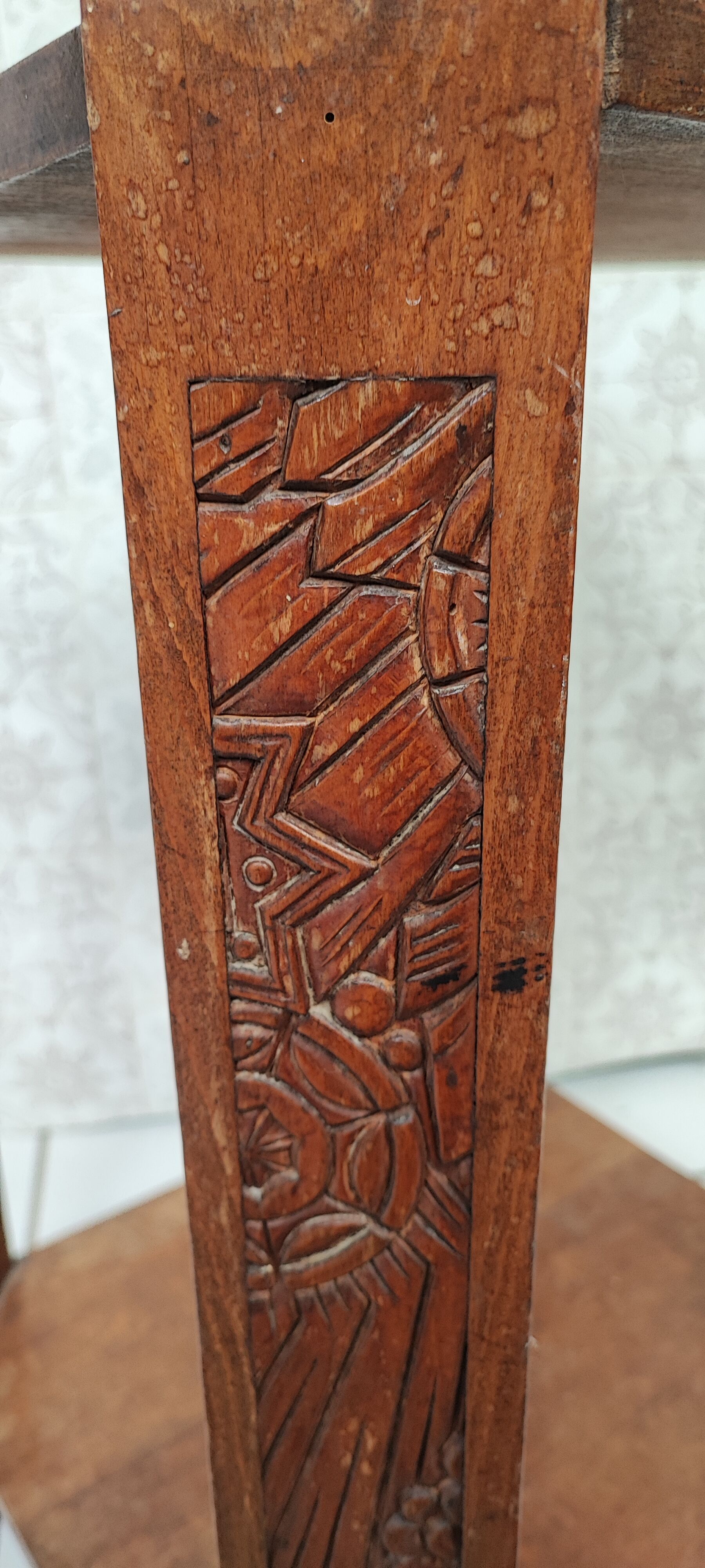 Pedestal table art deco side cabinet