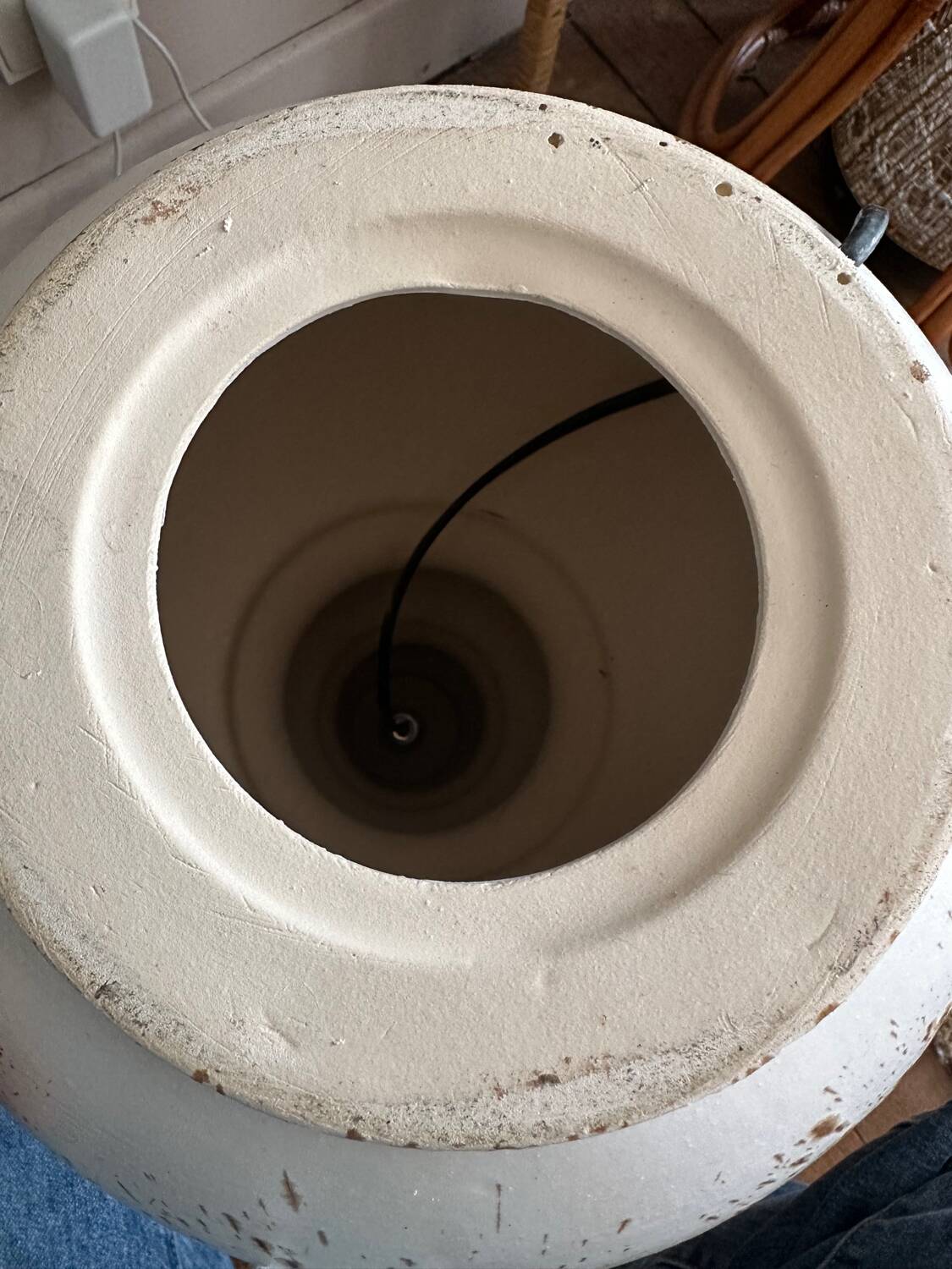 Vintage ceramic floor lamp from the 70s