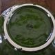 Vintage cabbage leaf slip salad bowl