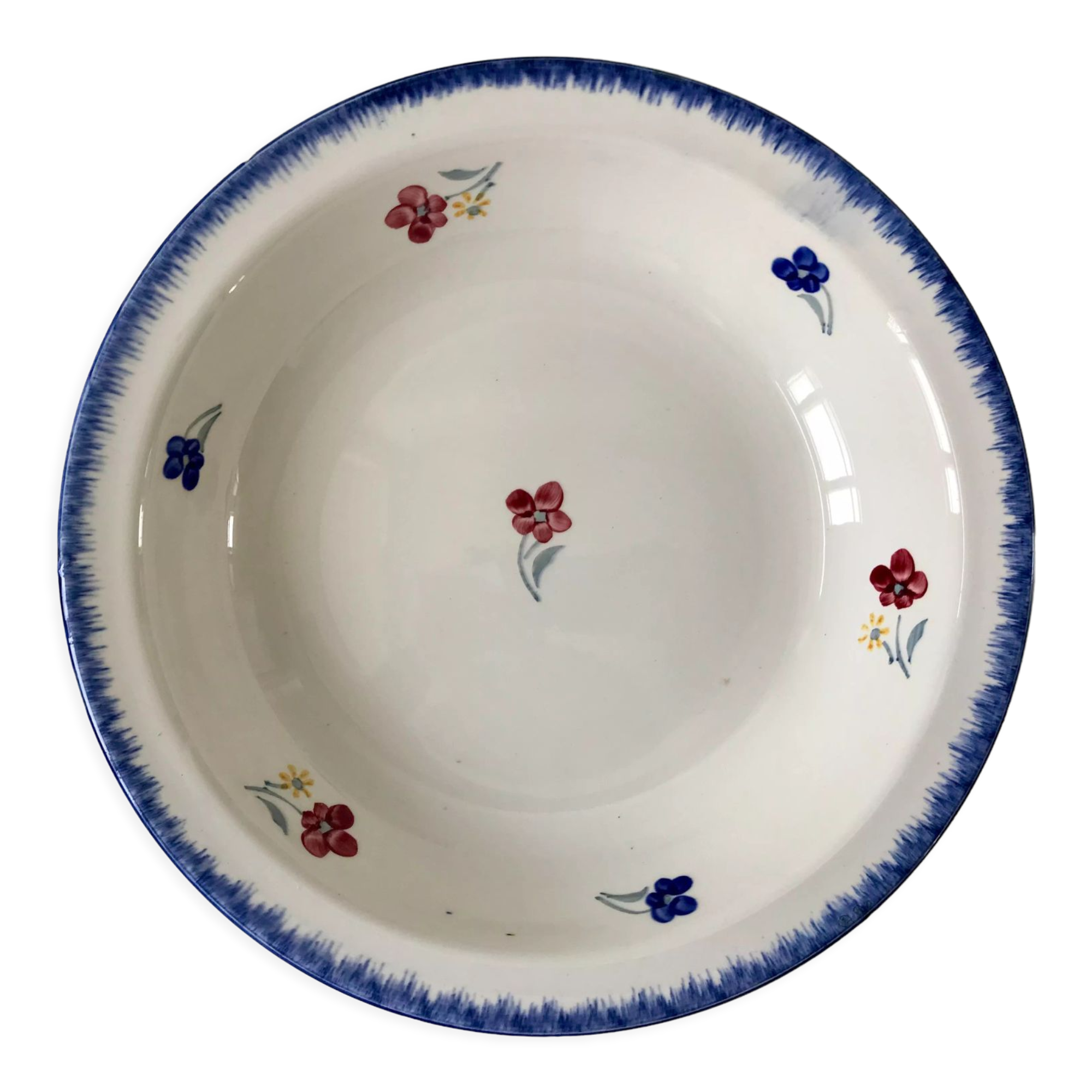 Hollow dish / salad bowl digoin sarreguemines model mary-lou 30s