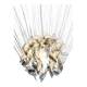 Mid century glass chandelier, 1970s