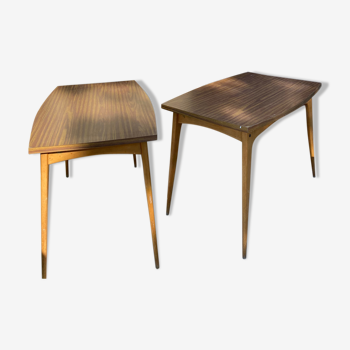 Paire de tables Stella design 1960