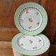 12 PL Limoges porcelain dessert plates 17.8 cm flower decoration