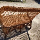 Rattan bench