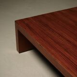 Large Bamboo Coffee Table in the Style of Axel Vervoordt 1980s