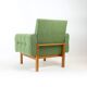 Midcentury Armchair In Fabric & Beech, Czechoslovakia 1960s
