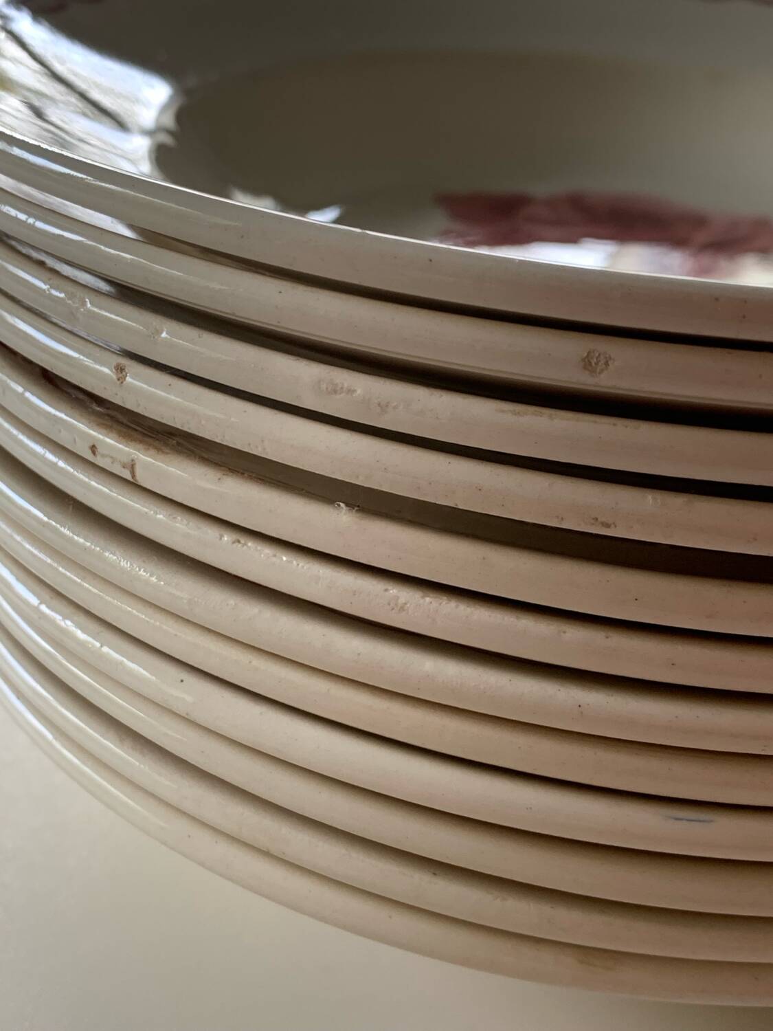 Badonviller vintage soup plates