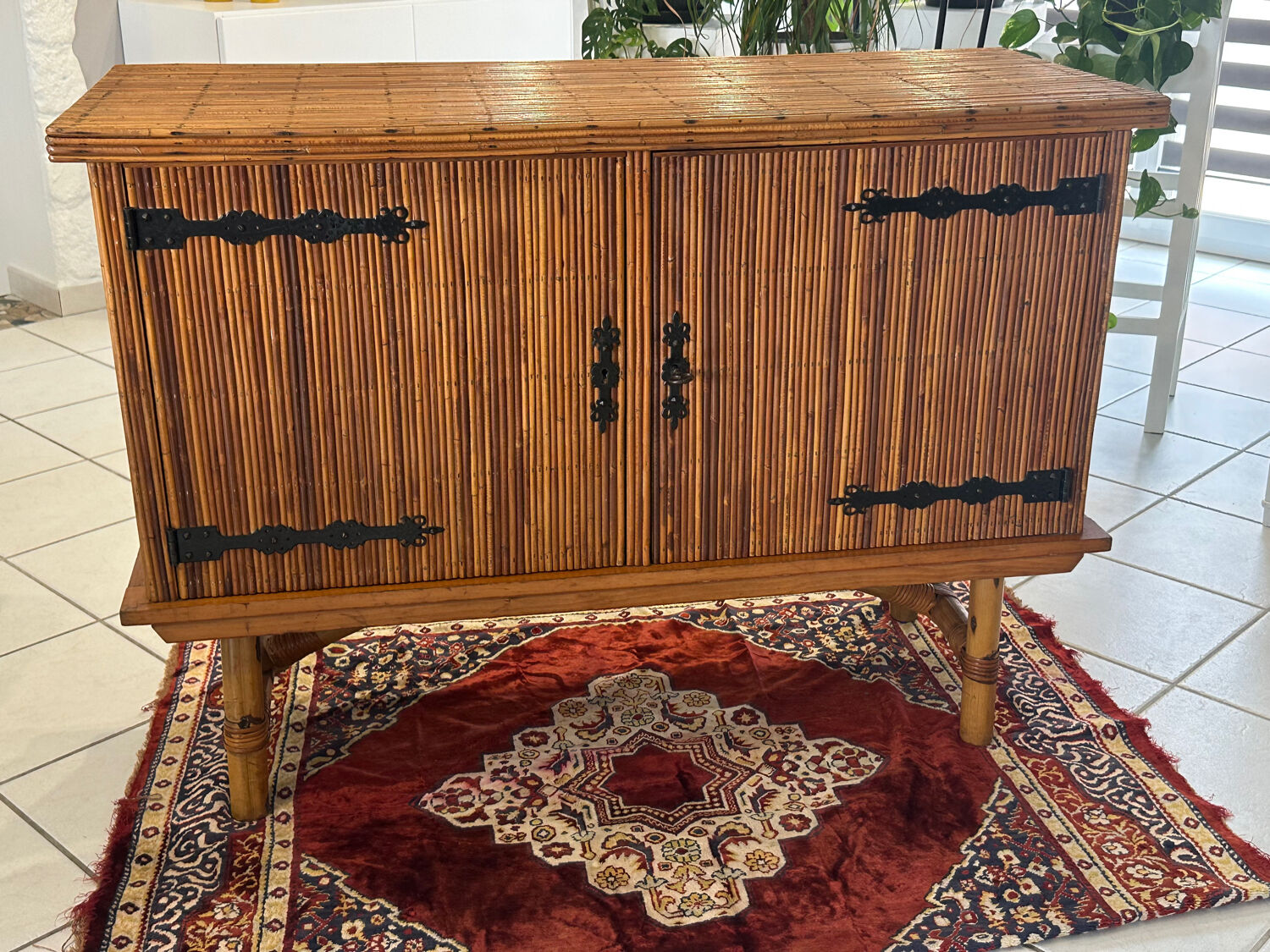 Enfilade Rattan by Adrien Audoux & Frida Minet 1960