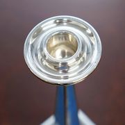 Pair of sterling silver and enamel candlesticks 1927 by Charles Green & Co.