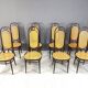 Thonet no. 207 dining chairs 'Long John', set of 8, 1980