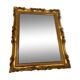 Miroir doré biseauté