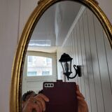 Louis XVI style oval mirror