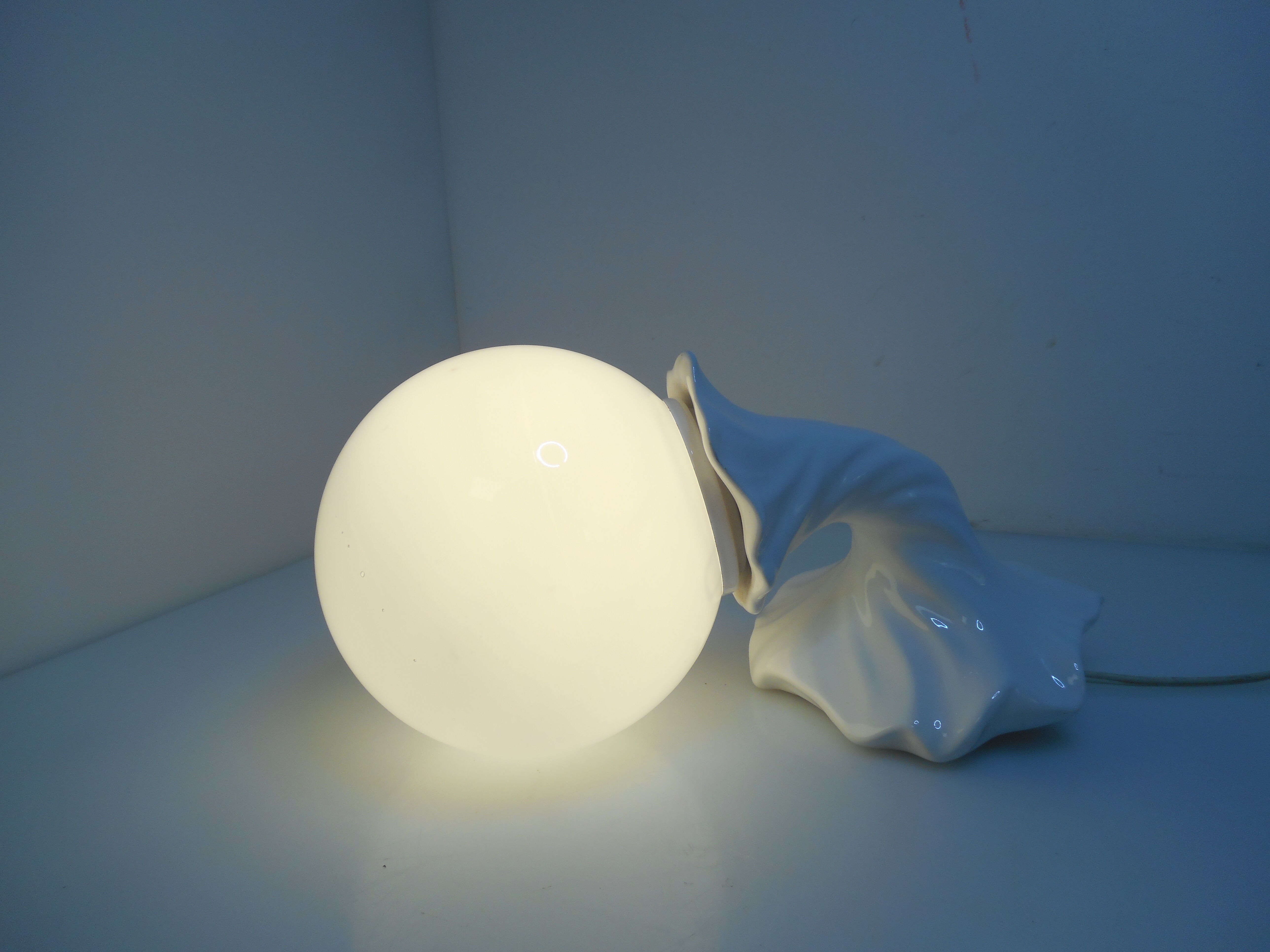 Wall light white ball
