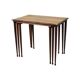 Scandinavian Modern Rosewood Nesting Tables with Drumstick Legs