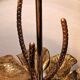 Nenuphar table lamp in bronze and brass by Maison Charles, 1960s.
