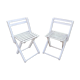 Paire de chaises pliantes