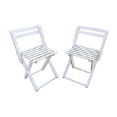 Folding pair of chairs