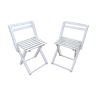 Folding pair of chairs