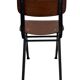 Vintage industrial children's chair, school chair, Dutch design