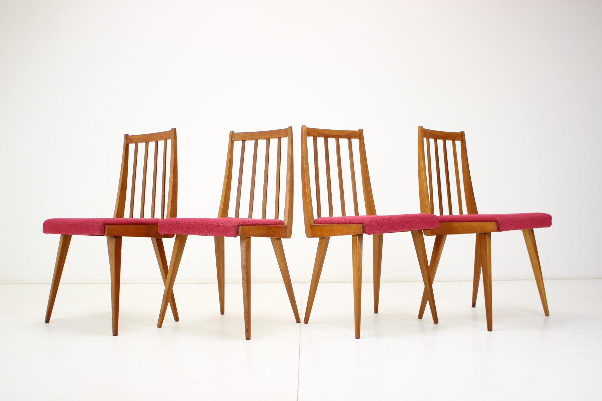 Set of four design dining chairs, 1960's.