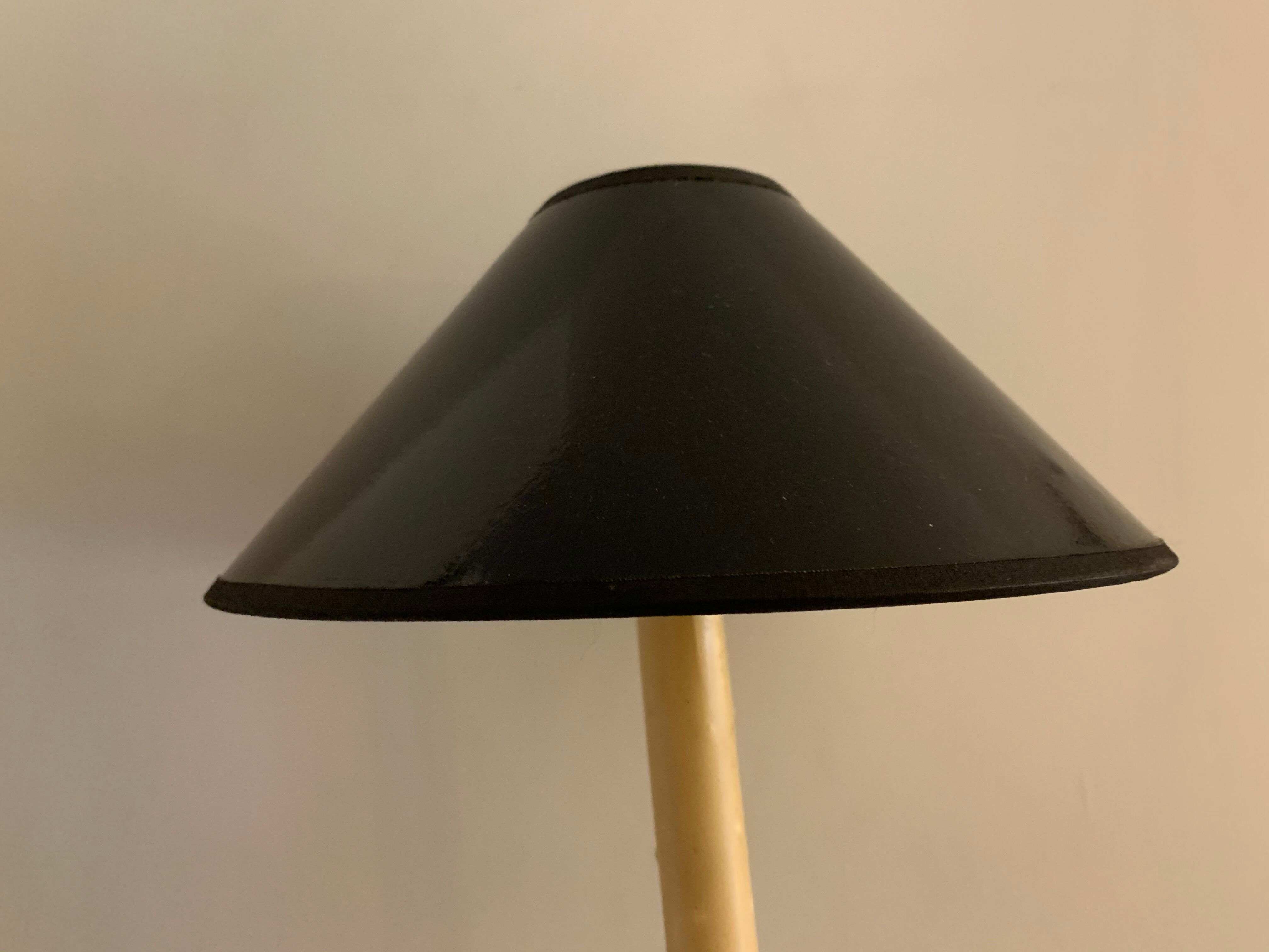 Pair of blackened wooden lampposts Napoleon III