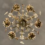 Chandelier with crystal pendants 1940