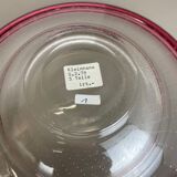 German 2,2kg Glass Bowl by Karl Wiedmann for WMF, 1960s Baushaus Art Deco