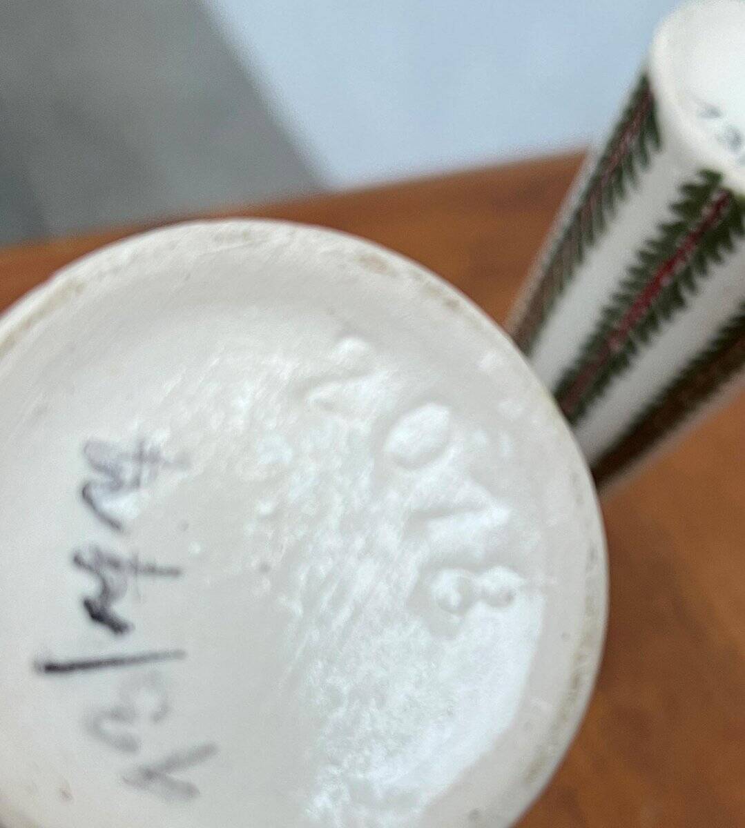 Bougeoirs en céramique vintage, années 1970, lot de 2