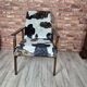 Restored Mid Century Armchair Type 300-227 Cowhide Velour 1970s